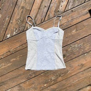 Abercrombie Tank With Lace Side Panels